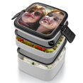 thumbnail image 4 of Thelma y Louise Fiambrera de Doble Capa, Contenedor de Almuerzo Portátil Apilable, Almacenamiento de Alimentos Hermético a Prueba de Fugas, 1000ml, 4 of 6