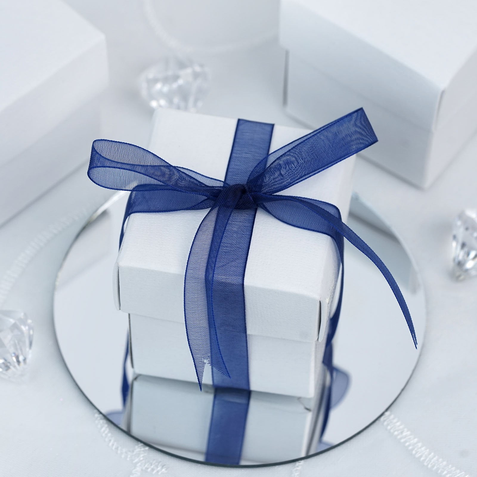 Christmas Pearl White Chest Wedding Favour Boxes Choose QTY Bridal Shower 