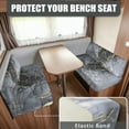 thumbnail image 2 of Yuyamidu Gray Marble Print RV Dinette Cushion Covers Rose Camper Cushion Slipcovers 2 Pack Elastic Camper Dinette Seat Covers RV Sofa Slipovers Protection, 2 of 7