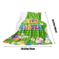thumbnail image 5 of Easter Bunny Throw Blanket,Soft Flannel Cute Rabbit & Egg Print Throw Blanket,Lightweight Cozy Bed Sofa Couch Decor,Machine Washable Spring Easter Decorations for Home Bedroom Living Room, 5 of 5