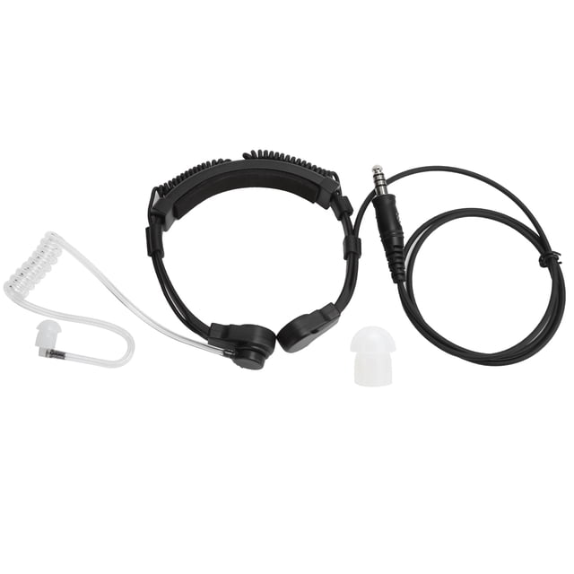 Two Way Radio Accessory,Telescopic Throat Vibration Microphone Throat Mic Headphone Two Way Radio Headset Professionally Tested