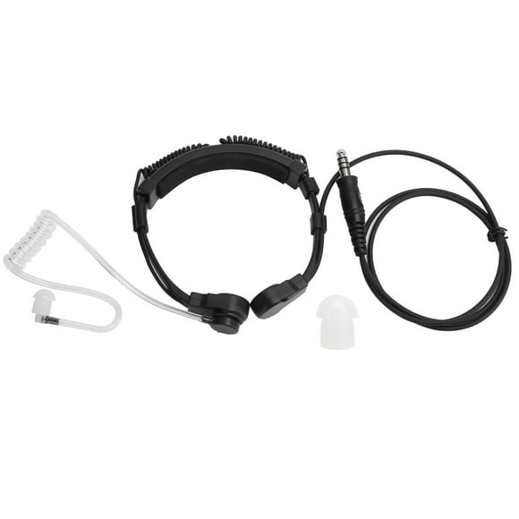 Two Way Radio Accessory,Telescopic Throat Vibration Microphone Throat Mic Headphone Two Way Radio Headset Professionally Tested