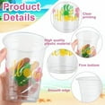 thumbnail image 3 of 50 Pcs Hawaiian Luau Party Cups 16 oz Tropical Luau Drinking Cups Disposable Aloha Pineapple Clear Cup Plastic Hawaii Hibiscus Flamingo Cup for Tropical Birthday Party Supplies, 3 of 7