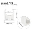 thumbnail image 2 of Unique Bargains PVC Pipe Clamps Clips, 50 Pack Fit for 25mm(1') OD Hose Hanger Support, White, 2 of 6