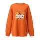 thumbnail image 3 of ICHUANYI Liquidación Moda de mujer Acción de Gracias Impreso Blusa suelta de manga larga Cuello redondo Casual Pullover Tops Sweatershirt ICHUANYI WER2023082204016, 3 of 4