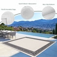 thumbnail image 3 of Black Cream Greek Key Outdoor Rug 3x5 Ft - Reversible Patio Rug Outdoor Camping Rugs, Geometric Greece Ancient Rustic Washable Indoor Outdoor Area Rugs, Non-Slip Outdoor Carpet Runner for Deck/Porch, 3 of 8