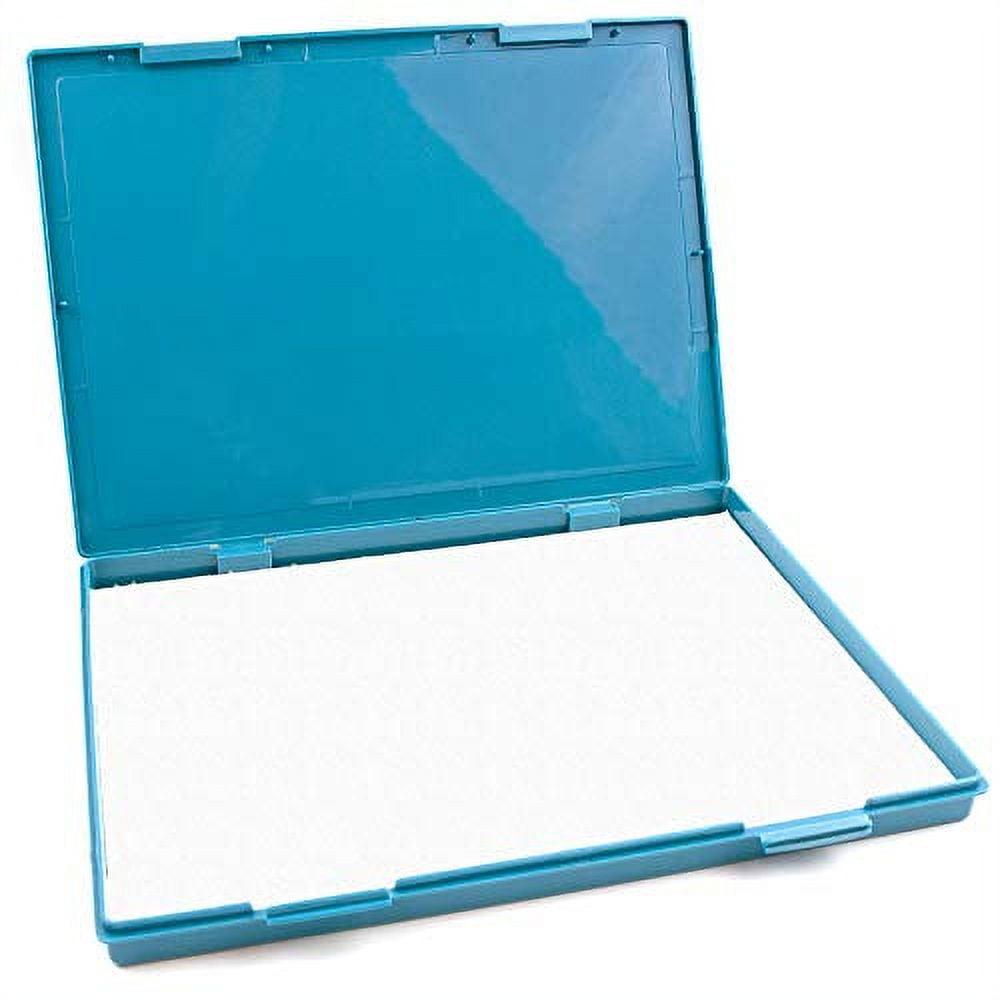 Infusion 8 inch x 12 inch Extra Large Industrial Stamp Ink Pad, Your Go to Large Stamp Ink Pad for Bright Color, Even Coverage and Durability, Sky