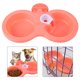 thumbnail image 3 of Cuenco Doble Para Cachorro De Perro Y Gato, Alimentador De Agua Para Alimentos Colgante Extraíble Taza Para Gallinero Con Alimentador De Agua Y Comida Para Cachorro Perro Gato, 3 of 7