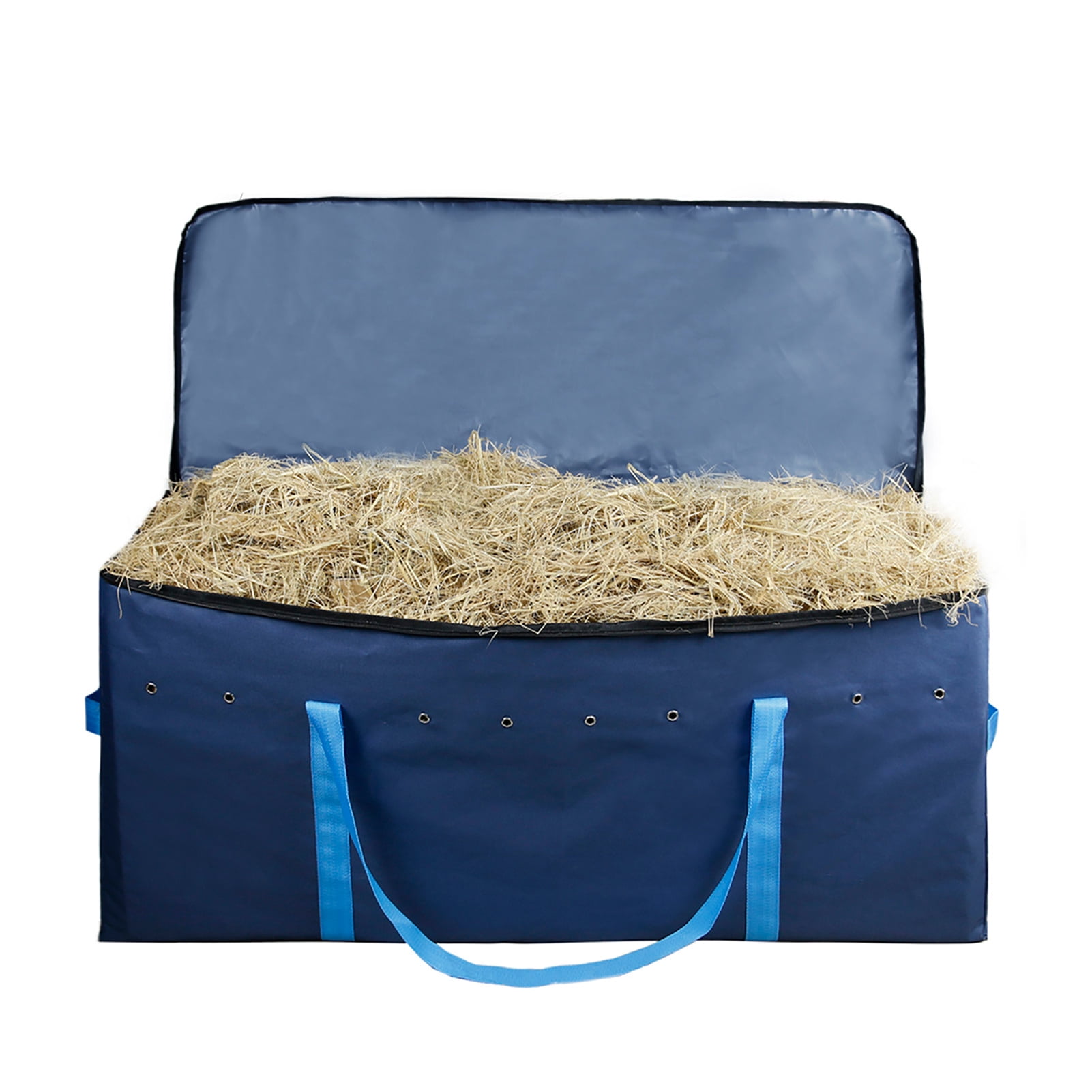 Extra Large Tote Hay Bale Carry Bag,Heavy Duty Hay Bale Bags with Zipper for Horses Cows Cattle Sheep Goats,Also Suitable for Christmas Tree Storage Hay Bale Storage Bag 