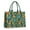 Green Cartoon Dinosaurs, variant on Large Capacity Tote Bag,Green Cartoon Dinosaurs Pattern Handbag Fashion Luxury Tote Bag,15.7"x13"x 5.1" Inches,Laptop Compatible