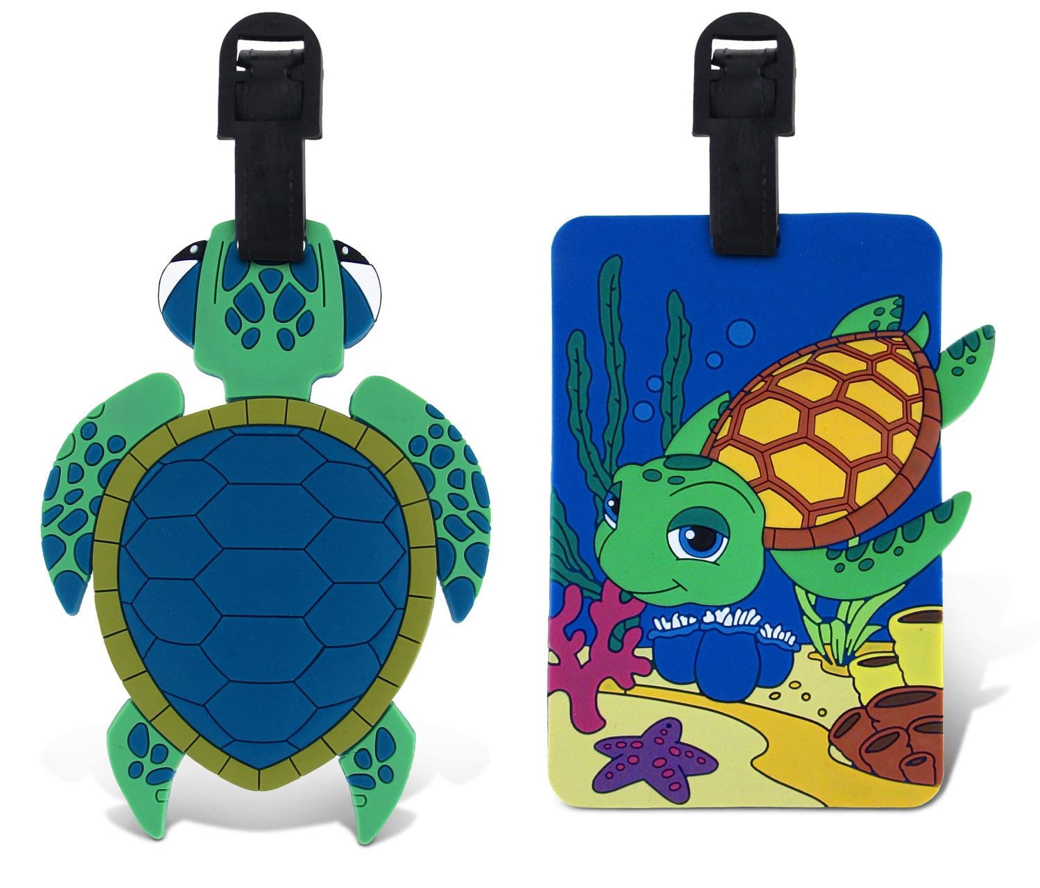 turtle luggage tag
