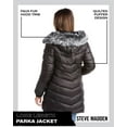 thumbnail image 6 of Steve Madden Women's Faux Fur Lining Winter Coat - Long Length Quilted Parka Jacket for Women (S-3X), 6 of 7