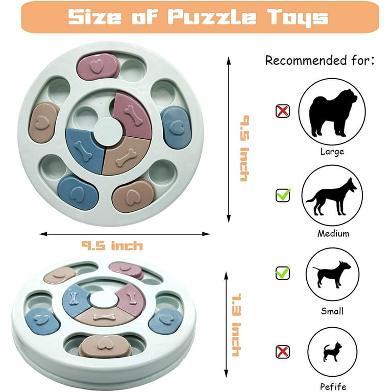 keusn dog puzzle toy dogs brain stimulation mentally stimulating toys puppy  train food dispenser interactive game for small medium large training