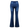 thumbnail image 5 of XXLvision Women Bootcut Jeans Flare Washed Bell Bottoms Denim Pants, 5 of 5