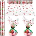 thumbnail image 1 of Papel de celofán transparente STOBOK de 2,5 milésimas de pulgada, papel de embalaje navideño, rollo de celofán decorativo, para regalos, cestas y adornos (3000 x 40 cm), 1 of 6