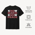 thumbnail image 6 of Know God Know Peace Graphic T-Shirt, Unisex Classic Fit Cotton Tee, 6 of 9
