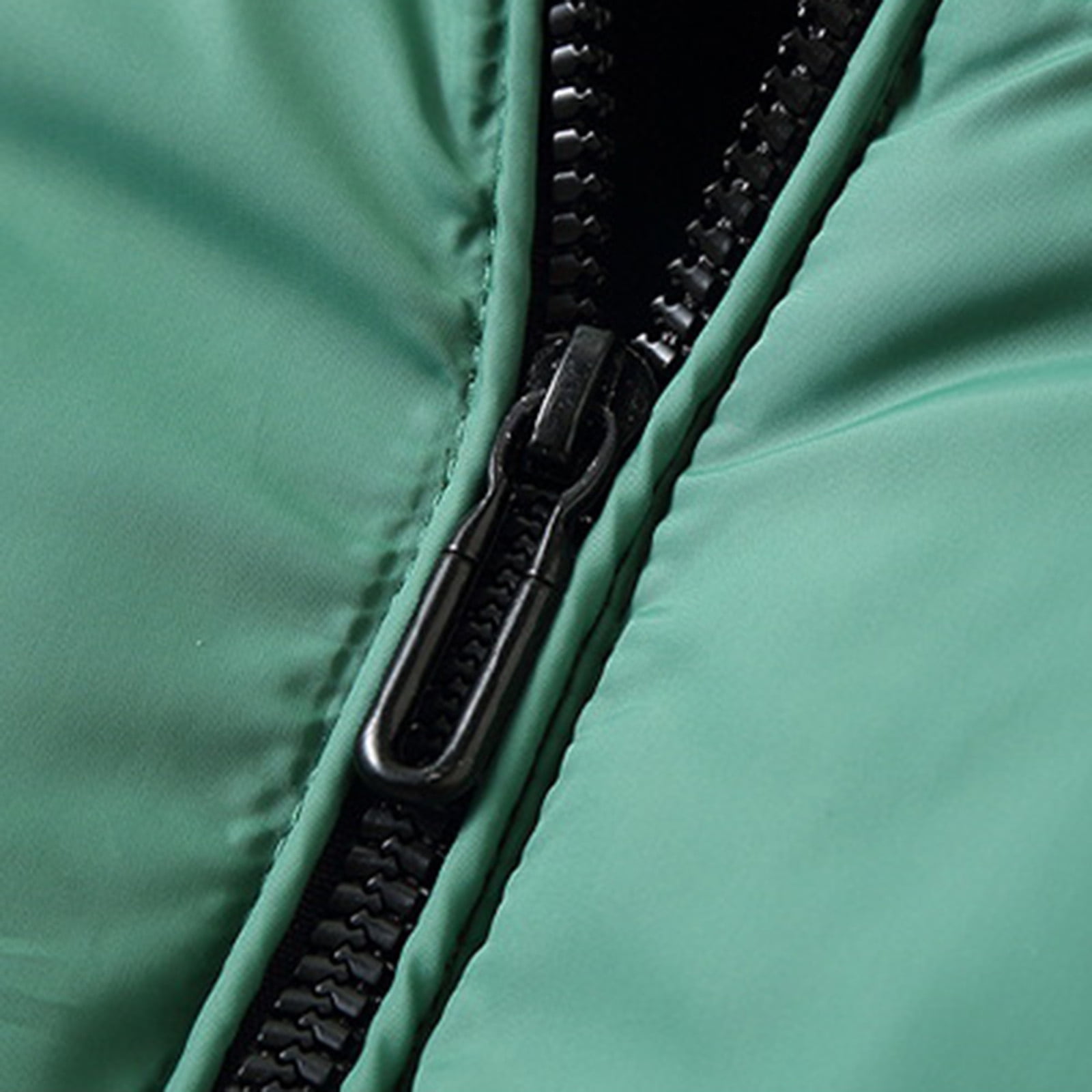 Dagegui Mens Zip Up Vest Puffer Warm Winter Sleeveless Jackets Fall Pockets Coats Lightweight Outdoor Running Hiking Travel Vests with Detachable Hood Green XXXXL