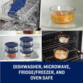 thumbnail image 5 of Anchor Hocking Clear Glass Food Storage,30 Piece Set with Navy Lids, 5 of 7