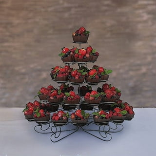 The Smart Baker 5 Tier Square PVC Cupcake Tower Stand