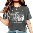 thumbnail image 4 of I Live Here Now Funny Raccoon Football Shirt for Women Game Day Tailgate Tee for Football Mom Pepper Shirt Large, 4 of 7