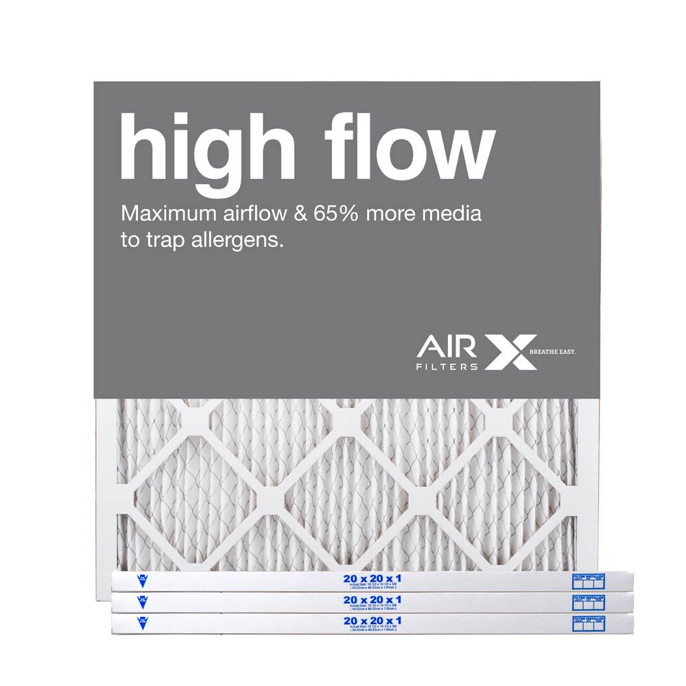 AIRx Filters High Flow 20x20x1 Air Filter MERV 11 AC Furnace Pleated