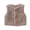 Khaki, variant on Toddler Girls Boys Infant Fuzzy Teddy Vest Coat Furry Fleece V-Neck Sleeveless Gilet with Button Down Warm Plush Sherpa Outerwear (Black, 5-6 Years)
