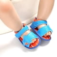 thumbnail image 4 of URMAGIC Infant Baby Boys Summer Beach Shark Sandals Anti-slip Soft Sole Shoes 0-18 Months, 4 of 10
