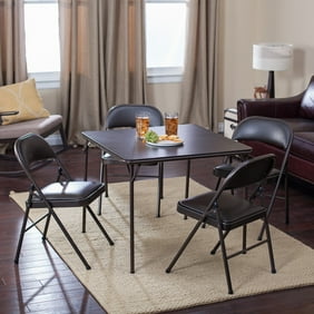 Meco Sudden Comfort Double Padded- 5 Piece Card Table Set - Taupe ... Meco Sudden Comfort Double Padded- 5 Piece Card Table Set - Taupe ...