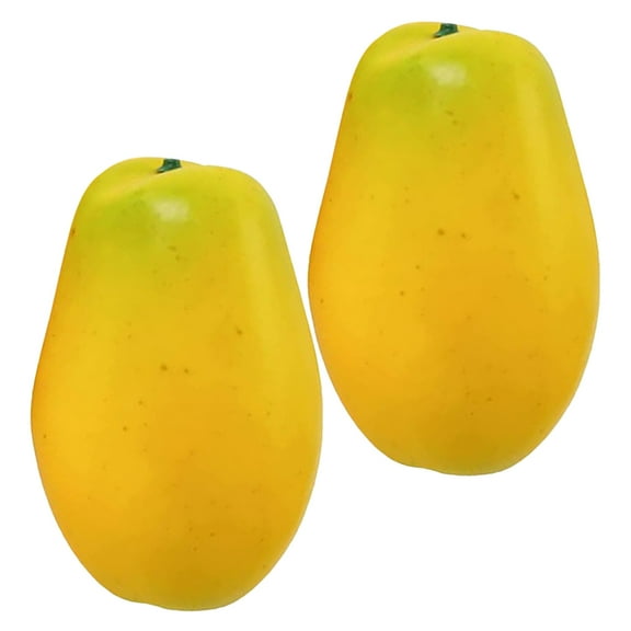 LEORX Artificial Fruits Simulated Papaya Toys Foam 2Pcs