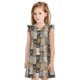 thumbnail image 1 of Fotbe Cartoon Bear Vestido de Dormir para Niñas de 3 a 10 Años, Mangas Cortas, Estilo Princesa, Pijama Camisón con Mangas Voladas-Large, 1 of 6
