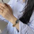 thumbnail image 4 of Elegant Vintage Oval Timepiece Stainless Steel Build Soft Leather Band For Daily Wear Gradient silver, 4 of 4
