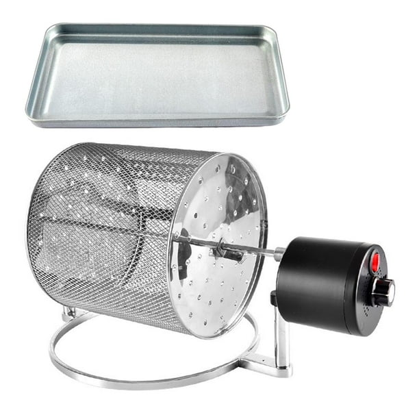 Máquina tostadora de café Roller Baker EE. UU. Adaptador Secador de comida rápida seca Uso común Máquina seca de acero inoxidable Máquina de frijol Largo 18x18cm Macarena máquina tostadora de café