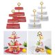 thumbnail image 3 of 4 unids 3 Tier Cupcake Stand Pastelería Sirviendo Platter Snack Rack, 3 of 10
