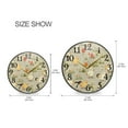 thumbnail image 2 of Chicken and Flowers Wall Clocks Battery Operated 9.5 Inch Round Clock Acrylic Silent Non-Ticking Bedroom Living Room Decorative Clocks, 2 of 10