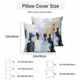 thumbnail image 3 of Waterproof Throw Pillow Covers Set of 2, 16x16 Inch Abstract Geometric Decorative Pillowcases Outdoor Pillow Slip Cushion Covers Set for Couch Tent Modern Oil Painting Art, 3 of 7