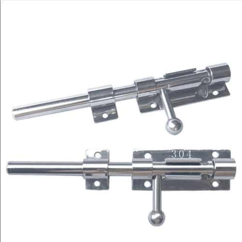 Fule 8 inch Long Silver Stainless Steel Door Latch Lock Bolt Gate Safety  Lock 