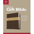 thumbnail image 1 of Holy Bible: New Living Translation, Dark Brown/Tan, Tutone, LeatherLike, Gift and Award, 1 of 4