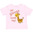 thumbnail image 3 of Inktastic My Glamma Loves me- cute giraffe Boys or Girls Toddler T-Shirt, 3 of 5