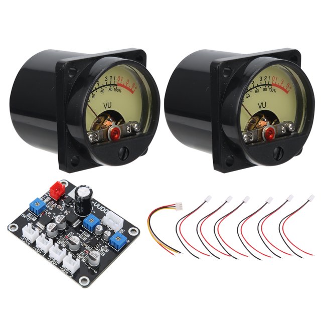 Level Meter, VU Meter ABS+PCB 2PCS Clear Labor Division TS-DB35-Q For Home For Car