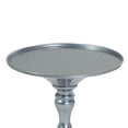 thumbnail image 3 of Mesa auxiliar Benzara Wowi, 23 pulgadas, acero plateado, 46 x 46 x 57 cm, 3 of 6