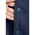 thumbnail image 5 of X RAY JEANS Boy's Wool Varsity Bomber Jacket With Grainy PU Sleevees, Navy/Brown, XL, 5 of 11