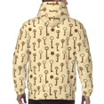 thumbnail image 7 of Sikiie Vintage Keys Men's Hoodie, Essentials Hoodie, Sweatshirt, Pullover Hooded Sweatshirt for Men-Large, 7 of 7