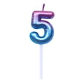 thumbnail image 2 of Gradient Glitter Birthday Candles Numbers Cake Candles For Anniversary Party, 2 of 7