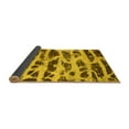 thumbnail image 2 of Ahgly Company Indoor Square Abstract Yellow Modern Area Rugs, 7' Square, 2 of 4