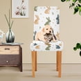 thumbnail image 4 of Yayeee 2 Pack Dining Chair Covers Stretch Parson Chairs Slipcovers Seat Protector, Cartoon Bunnies, 4 of 6