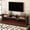 Brown, variant on AHB 58" Fireplace TV Stand for TVs Up to 65", Entertainment Center with 52" Electric Fireplace, Storage Cabinets & LED Lights, Black