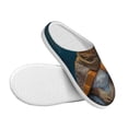 thumbnail image 3 of Lsque Moon Night Sky Cute Rabbit Pattern Womens Comfort Cotton on Scuff With Memory Foam and Anti-skid Sole Slipper-35/36, 3 of 7