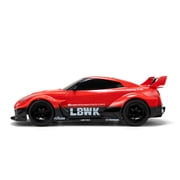 Jada 2020 Nissan GT-R R35 Liberty Walk – 1:16 RC – USB Rechargeable with Turbo Boost, Radio Control Cars (Red)