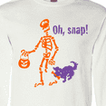 thumbnail image 4 of Inktastic Oh, Snap Skeleton Long Sleeve T-Shirt, 4 of 5