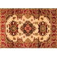 thumbnail image 1 of Ahgly Company Indoor Rectangle Geometric Orange Traditional Area Rugs, 5' x 7', 1 of 1